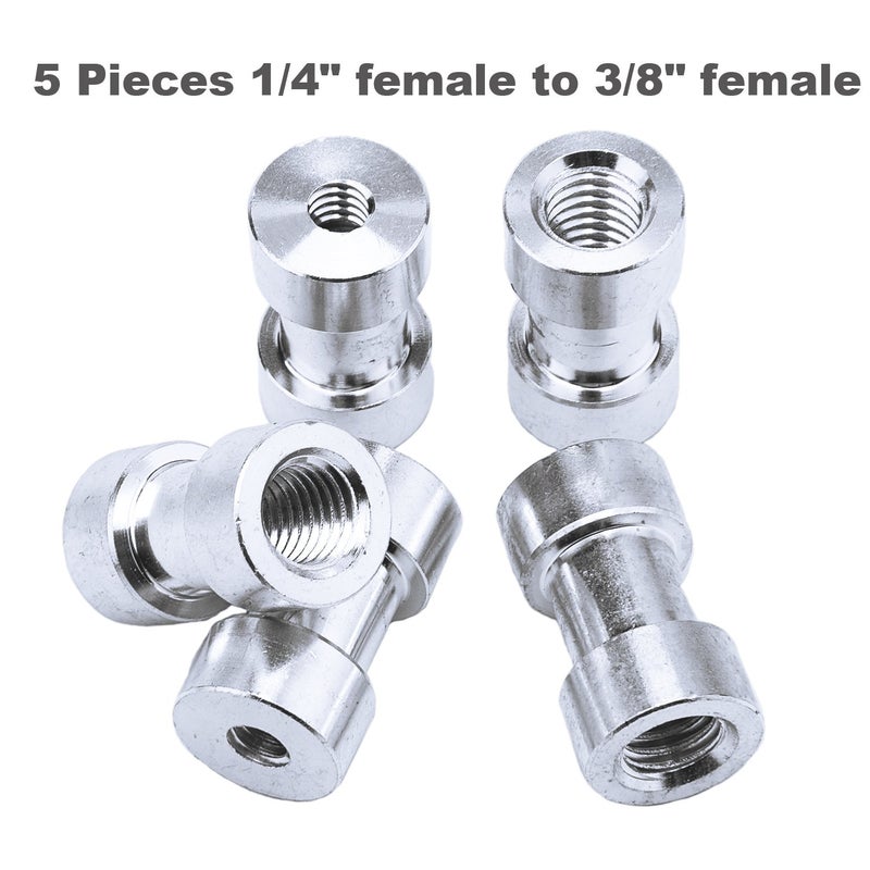 Sunmns 1/4 Inch and 3/8 Inch Converter Threaded Screws Adapter Mount Set for Camera/Tripod/Monopod/Ballhead, 21 Pieces - Image 5